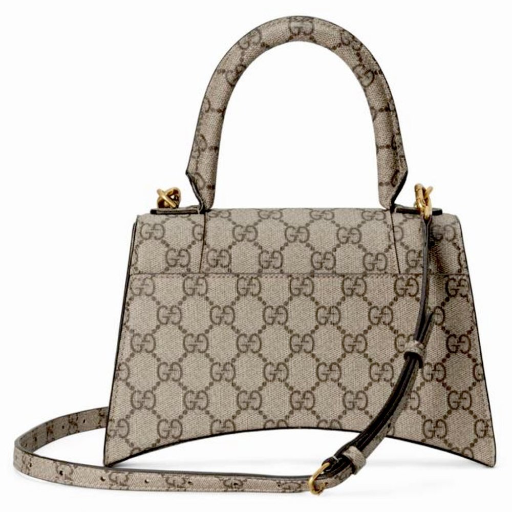 Gucci x Balenciaga Hacker Top Handle Hourglass Aria Gg Supreme Canvas - Picture 16 of 16